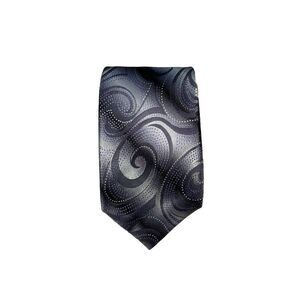 Roberto Villini Couture Neck‎ Tie 100% Silk Purple Swirl 58" X 3.75"
